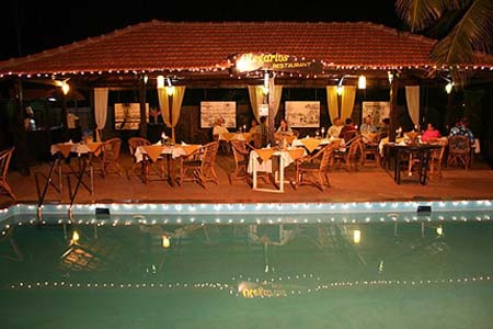 swimming pools Side Resturent Night View