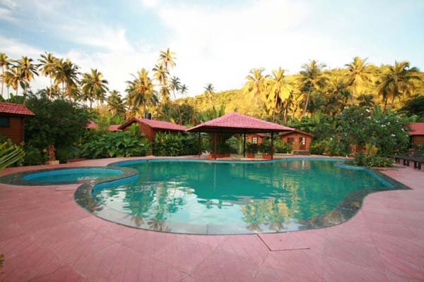 A Gardenia Pool with the Fern Club Cottages in the background